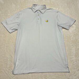Masters Tech Mens‎ Short Sleeve Polo Shirt Size Medium White Golf Performance